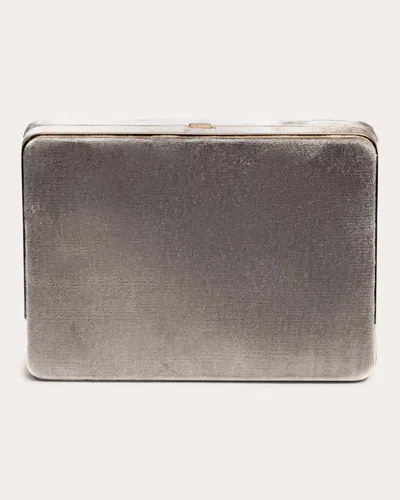 Shop Hunting Season Women's The Velvet Square Compact Case In Silver