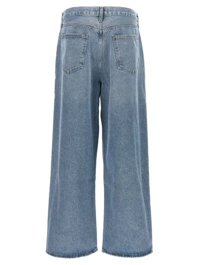 Shop Agolde 'low Slung Baggy' Jeans In Blue