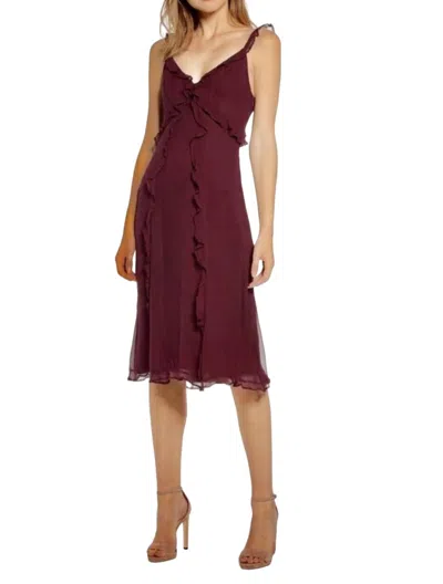 Shop Bailey44 Lizette Dress In Fig In Red