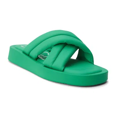 Shop Matisse Piper Slide Sandal In Green
