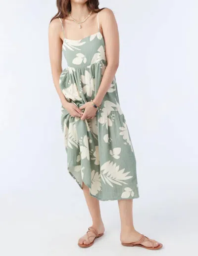 Shop O'neill Cecily Dress In Lily Pad In Green