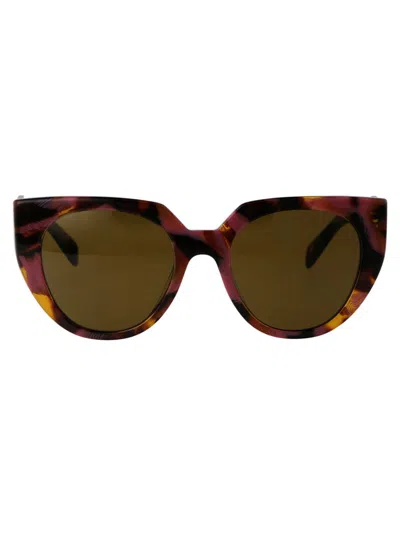 Shop Prada Sunglasses In 18n01t Tortoise Cognac Begonia