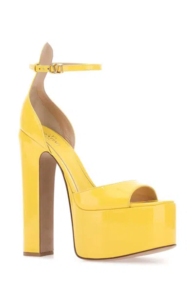 Shop Valentino Garavani Sandals In Yellow