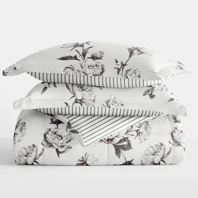 Shop Ienjoy Home Comforter Set Patterned Reversible Microfiber All Season Down-alternative Ultra Soft Bedding