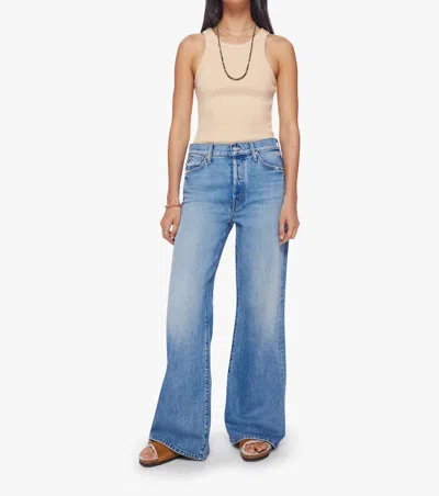 Shop Mother The Ditcher Roller Sneak Jeans In Psch In Multi