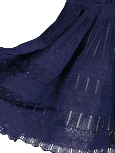 Shop Alaïa Alaia Dresses In Blue