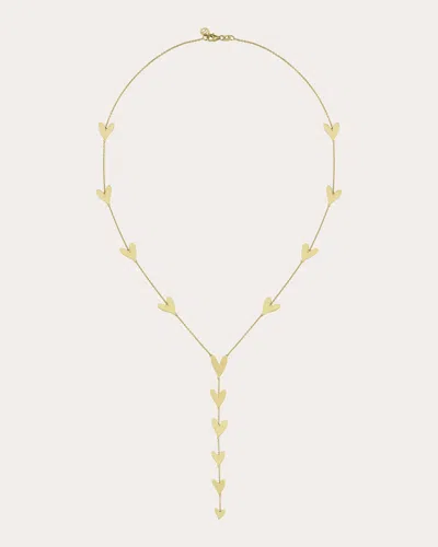 Shop Charms Company Women's Heart Lariat Necklace In Gold