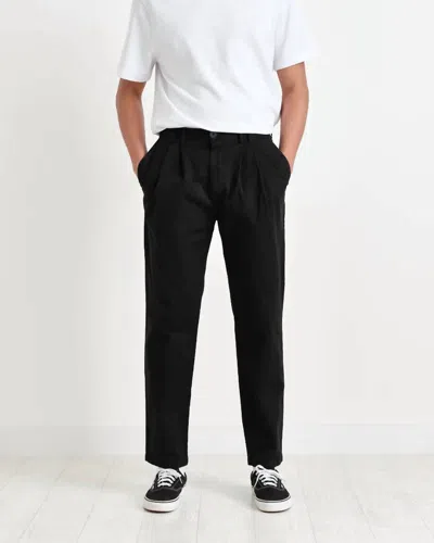 Shop Wax London Men's Pleat Trousers In Black