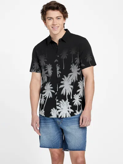Shop Guess Factory Denny Ombre Shirt In Black
