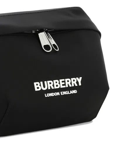 Shop Burberry "sonny"  Belt Bag In Black