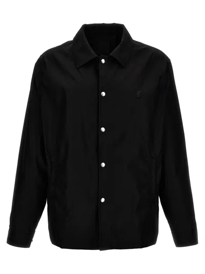 Shop Givenchy Tech Fabric Jacket Casual Jackets, Parka In Black