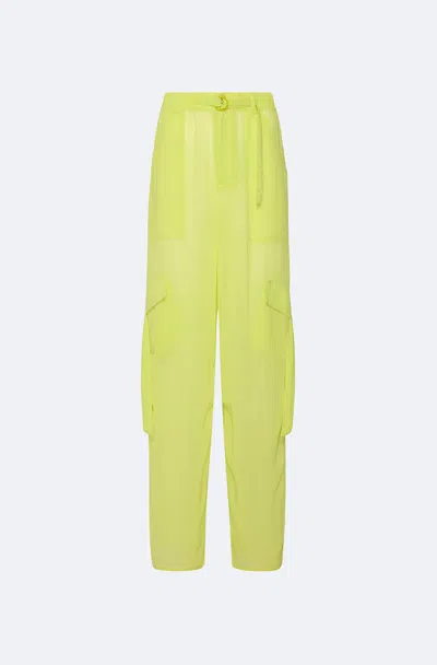 Lapointe Georgette Utility Pocket Pant In Lime