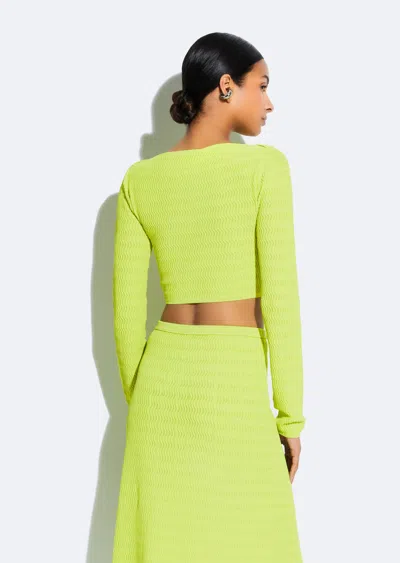 Lapointe Matte Viscose Top In Lime