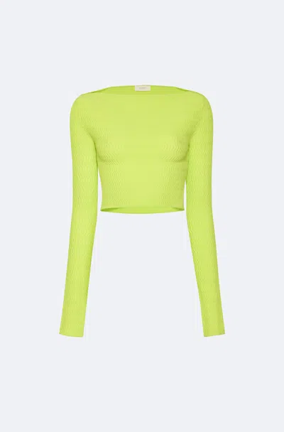 Lapointe Matte Viscose Top In Lime