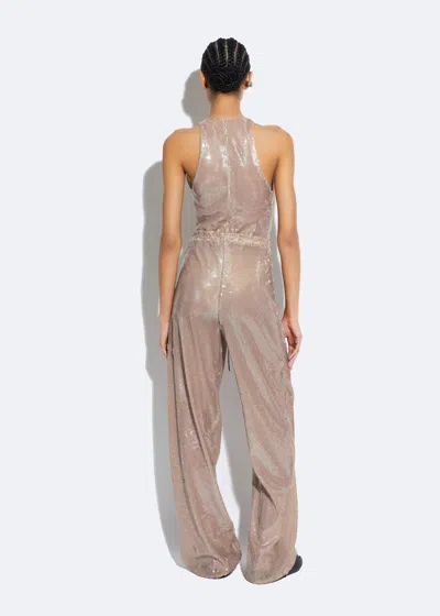 Lapointe Sheer Sequin Drawstring Pant In Smoke
