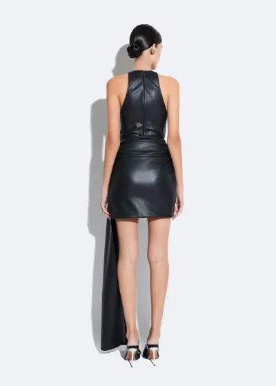 Shop Lapointe Stretch Faux Leather Mini Skirt In Black