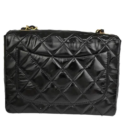 CHANEL Pre-owned Mini Matelassé Black Leather Shoulder Bag ()