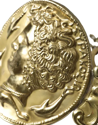 Shop Dolce & Gabbana Elegant Gold Tone Coin Waist Women's Belt