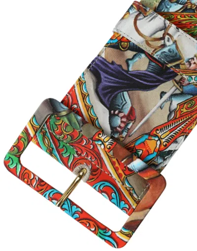 Shop Dolce & Gabbana Elegant Multicolor Fabric Waist Women's Belt