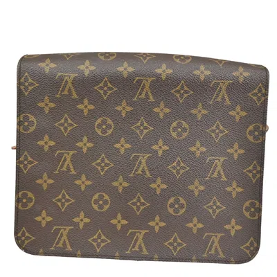 Pre-owned Louis Vuitton Cartouchiere Brown Canvas Shoulder Bag ()