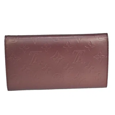 Pre-owned Louis Vuitton Porte Tresor International Burgundy Leather Wallet  ()