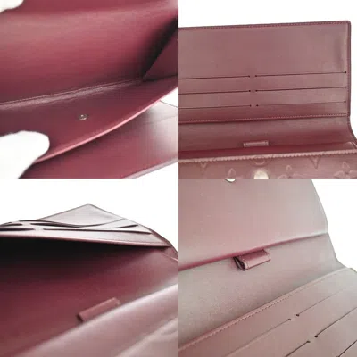 Pre-owned Louis Vuitton Porte Tresor International Burgundy Leather Wallet  ()