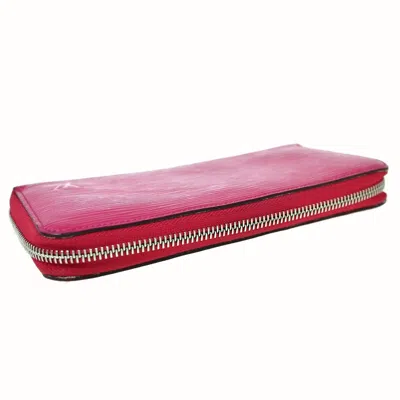 Pre-owned Louis Vuitton Portefeuille Zippy Pink Leather Wallet  ()