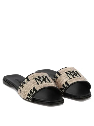 Shop Max Mara Logo Sandals