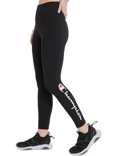 Shop Champion Womens Fitness Activewear Athletic Leggings In Black