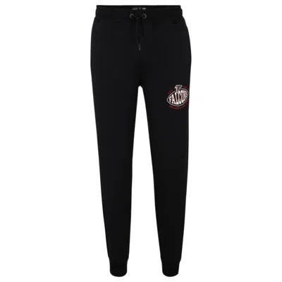 Shop Hugo Boss X Nfl Cotton-blend Tracksuit Bottoms With Collaborative Branding In Multi