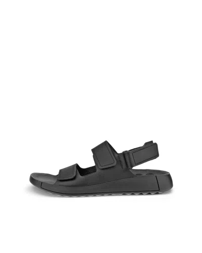 Shop Ecco Men's Cozmo Flat Sandal In Black