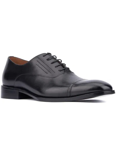 Shop Vintage Foundry Co Pence Mens Leather Lace-up Oxfords In Black