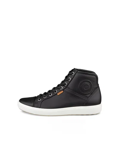 Shop Ecco Women's Soft 7 High-top Sneaker In Black