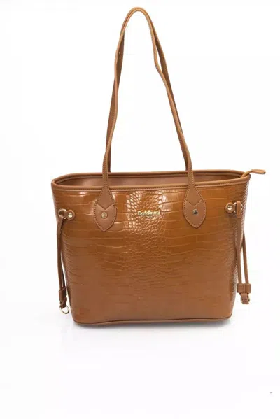 Shop Baldinini Trend Chic En Detail Shoulder Women's Bag In Brown