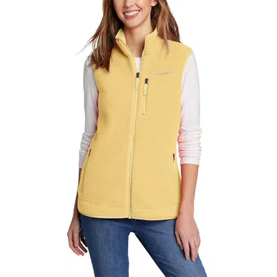 Shop Eddie Bauer Women's Quest 300 Fleece Vest In Yellow