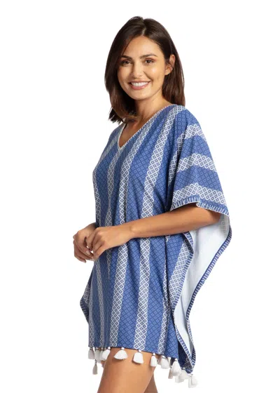 Shop Cabana Life Fisher Island Embroidered Cover Up In Multi