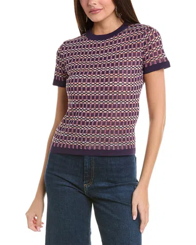 Shop M Missoni Knit Top In Purple