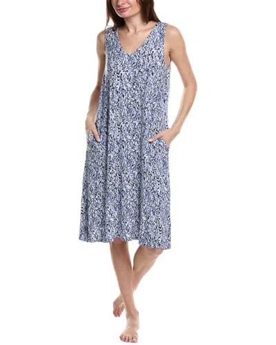 Shop Donna Karan Sleepwear Sleep Gown In Blue