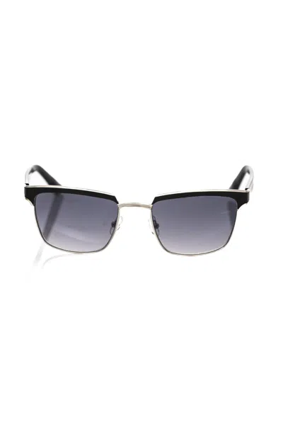 Shop Frankie Morello Sleek Clubmaster Silhouette Men's Sunglasses In Black