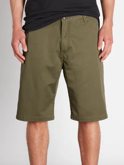 Shop Volcom Vmonty Shorts - Military In Green