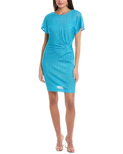 Shop M Missoni Sheath Dress In Blue
