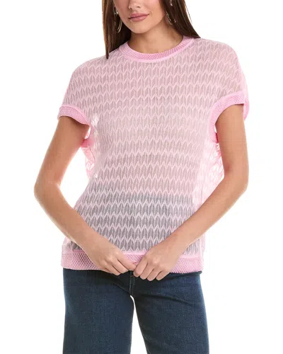 Shop M Missoni Top In Pink