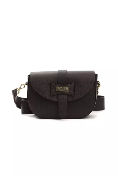 Shop Pompei Donatella Chic Leather Crossbody Women's Bag In Brown