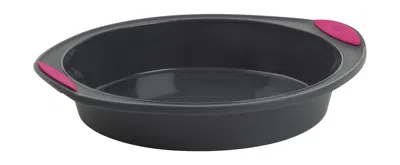 Shop Trudeau Structure Silicone 9-inch Round Cake Pan, Gray/pink