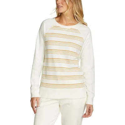 Shop Eddie Bauer Women's Legend Wash Sweatshirt - Stripe In Multi