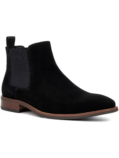 Shop Vintage Foundry Co Evans Mens Suede Ankle Chelsea Boots In Black