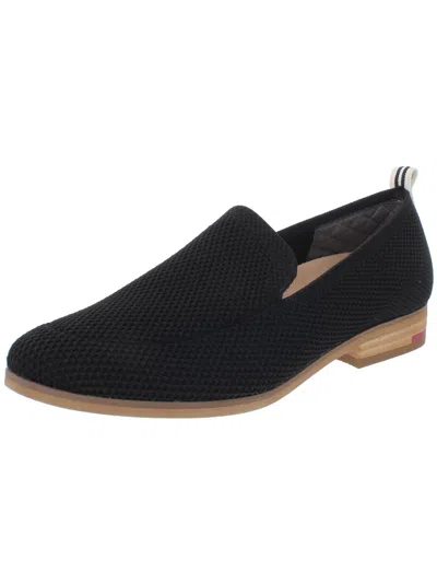 Shop Dr. Scholl's Shoes East Knit Womens Knit Almond Toe Loafers In Black