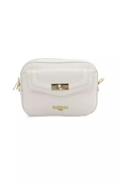 Shop Baldinini Trend Elegant En-detailed Shoulder Women's Bag In White
