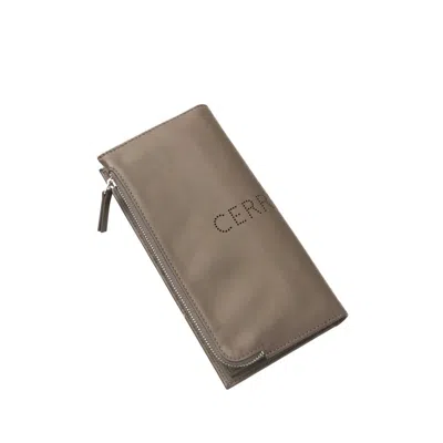 Shop Cerruti 1881 Chic Leather Wallet With Men's Logo In Brown