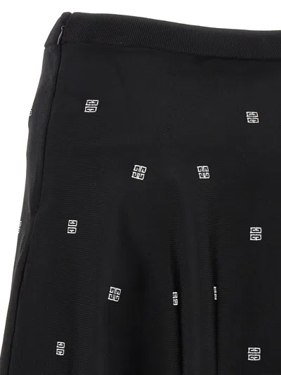 Shop Givenchy All Over Logo Skirt Skirts White/black